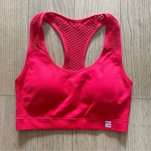Red Sports Bra w. Mesh Back Detail NWOT - Size S